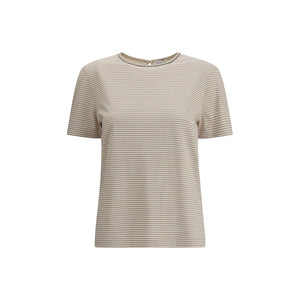 Brunello Cucinelli Beige Cotton T-Shirt
