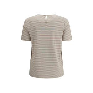 Brunello Cucinelli Beige Cotton T-Shirt