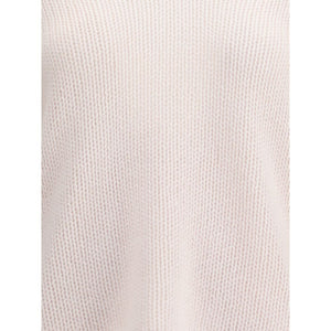 Forte_Forte White Wool Cashmere Sweater