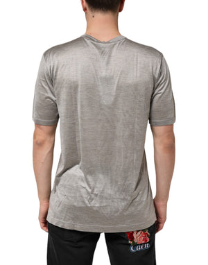 Dolce & Gabbana Beige Hazelnut Cotton Shortsleeve Shirt T-shirt