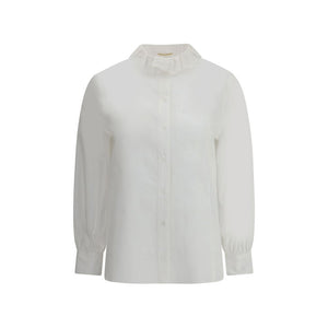 Saint Laurent White Cotton Dress Shirt