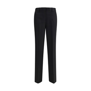 Lardini Black Wool Dress Pants