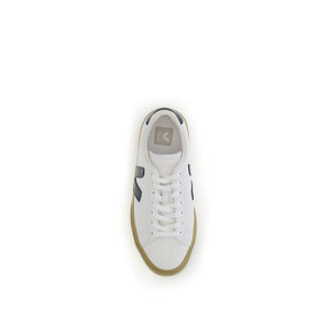 Veja White Leather Low Top Sneakers