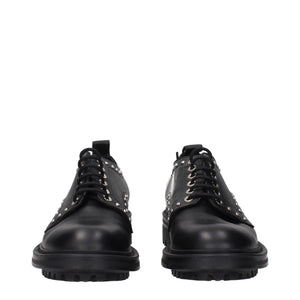 Max Mara Black Leather Oxfords And Derbies
