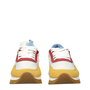 Max Mara White Fabric Low Top Sneakers