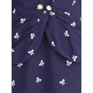 Alessandra Rich Blue Silk Casual Dress