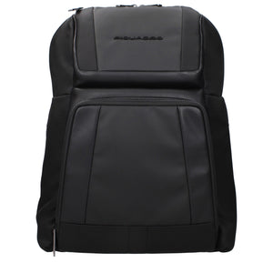 Piquadro Black Nylon Backpack