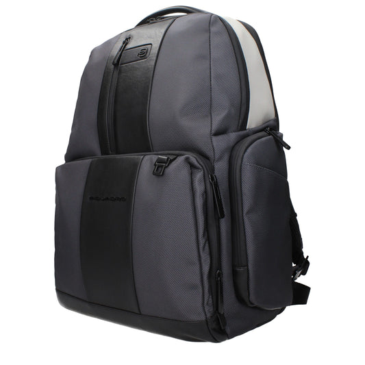 Piquadro Gray Nylon Backpack