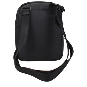 Piquadro Black Fabric Crossbody Bag