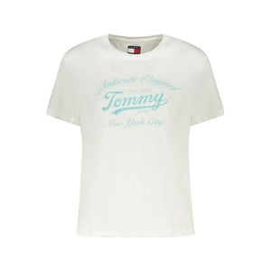 Tommy Hilfiger White Cotton Women T-Shirt