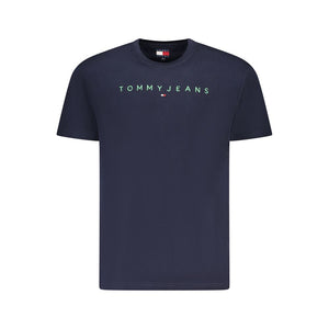 Tommy Hilfiger Blue Cotton Men T-Shirt