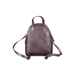 Coccinelle Purple Leather Backpack