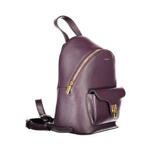 Coccinelle Purple Leather Backpack