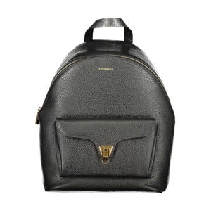 Coccinelle Black Leather Women Backpack