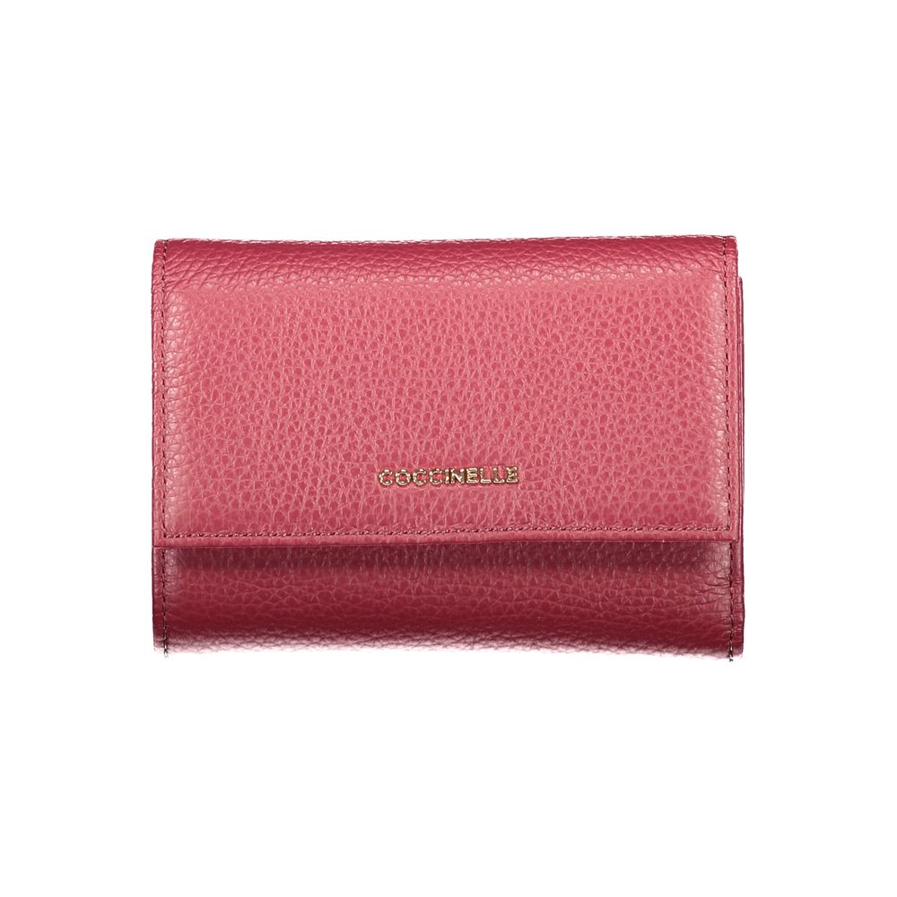 Coccinelle Purple Leather Wallet