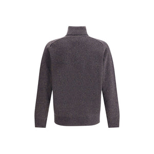 Brooksfield Multicolor Fleece Wool Turtleneck