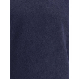 Brooksfield Blue Fleece Wool Turtleneck