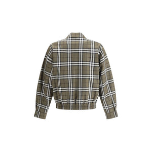 Burberry Green Wool Bomber