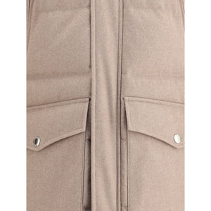 Brunello Cucinelli Beige Cashmere Coat