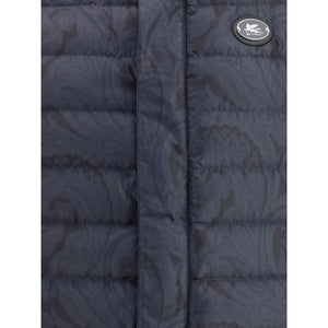 Etro Blue Polyester Sleveless Jacket