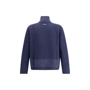 Dsquared² Blue Wool Cardigan