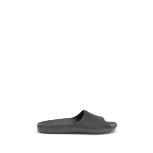 The Row Black Rubber Slippers