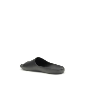 The Row Black Rubber Slippers
