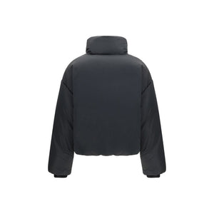 Ami Paris Black Polyamide Full-Length Jacket