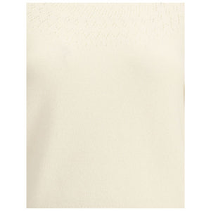 Thom Browne White Fleece Wool Sweatshirt