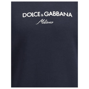 Dolce & Gabbana Blue Cotton Sweatshirt