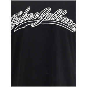 Dolce & Gabbana Black Cotton T-Shirt
