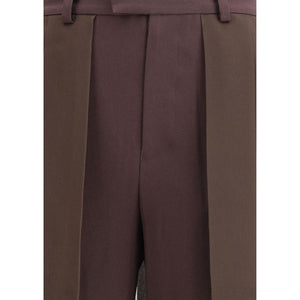 Undercover Brown Acetate Casual Pants