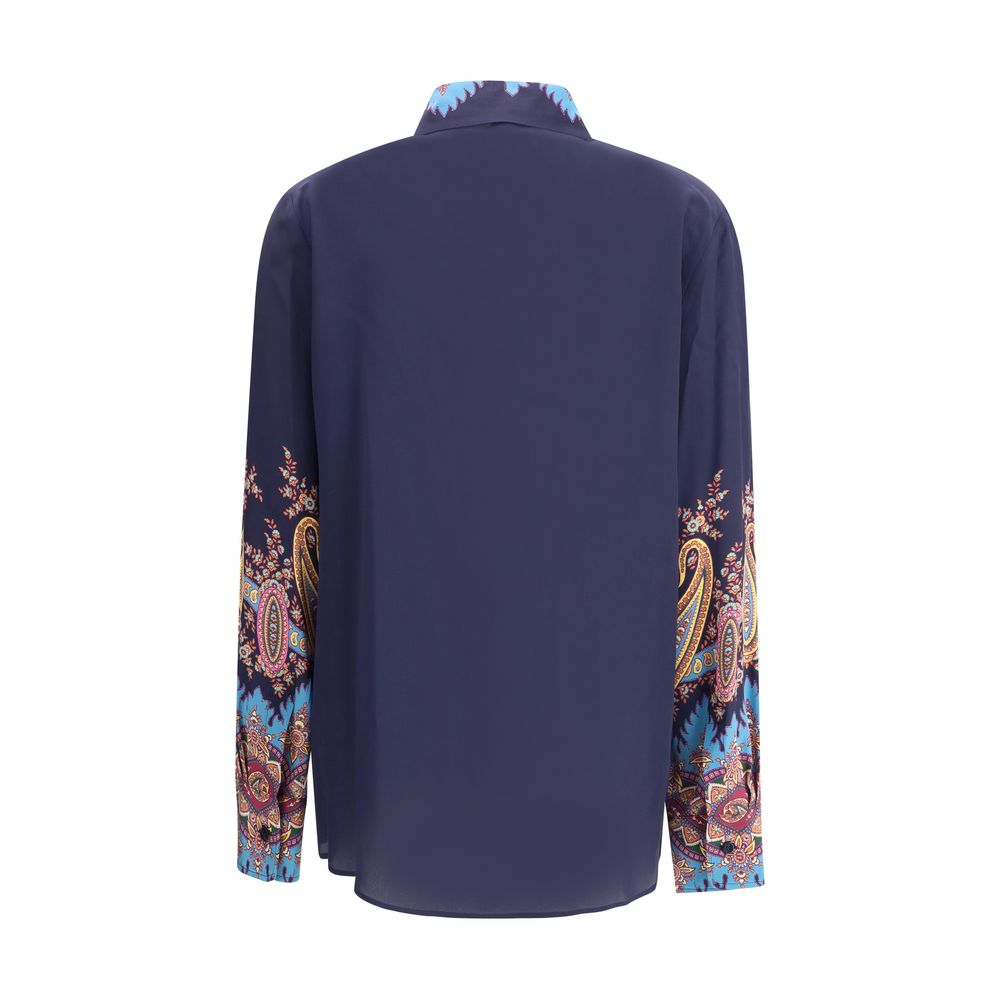 Etro Multicolor Silk Pattern Shirt