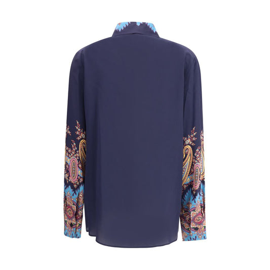 Etro Multicolor Silk Pattern Shirt