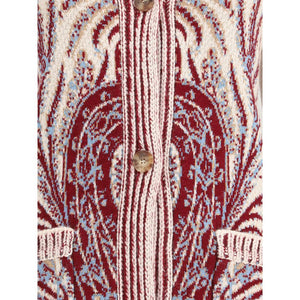 Etro Multicolor Wool Cardigan