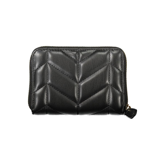 Mario Valentino Black Polyurethane Women Wallet