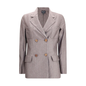 Giorgio Armani Brown Cashmere Blazer