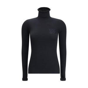 Valentino Black Fleece Wool Sweatshirt