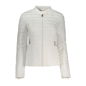 Guess Jeans White Polyurethane Women's Jacket