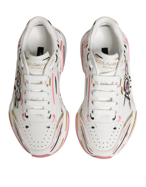 Dolce & Gabbana Multicolor Hand Painted DAYMASTER Sneaker Shoes