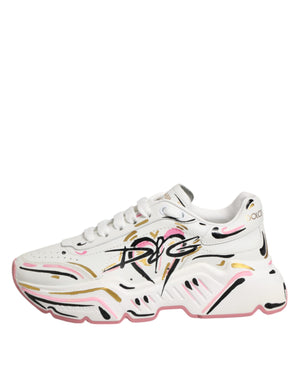 Dolce & Gabbana Multicolor Hand Painted DAYMASTER Sneaker Shoes