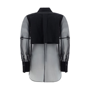 Brunello Cucinelli Black Cotton Pattern Shirt