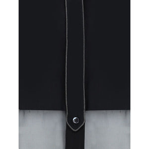 Brunello Cucinelli Black Cotton Pattern Shirt