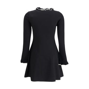 Valentino Black Viscose Casual Dress