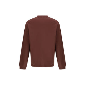 Agolde Bordeaux Cotton Long Sleeve T-Shirt