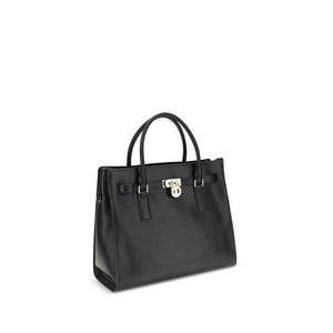 Michael Kors Black Calf Leather Bos Taurus Shoulder Bag