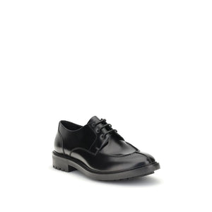 Saint Laurent Black Calf Leather Bos Taurus Oxfords And Derbies