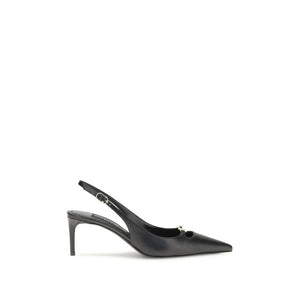 Dolce & Gabbana Black Goatskin High Heel Pumps