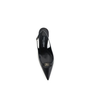 Dolce & Gabbana Black Goatskin High Heel Pumps