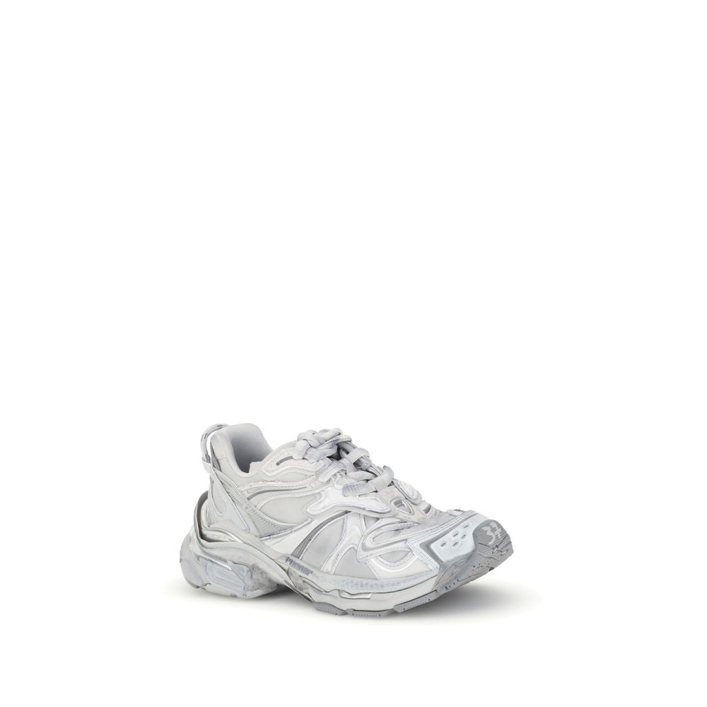 Balenciaga Silver Rubber Athletic Sneakers
